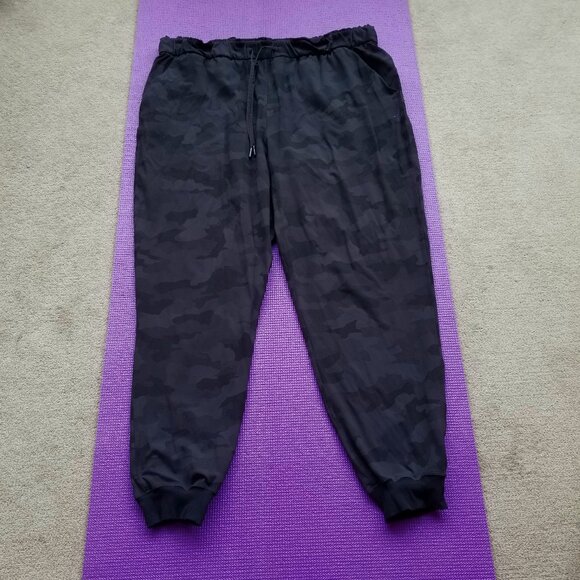 Lululemon Stretch High-Rise Jogger Full Length Camo Deep Coal Multi size 16 - Picture 5 of 10